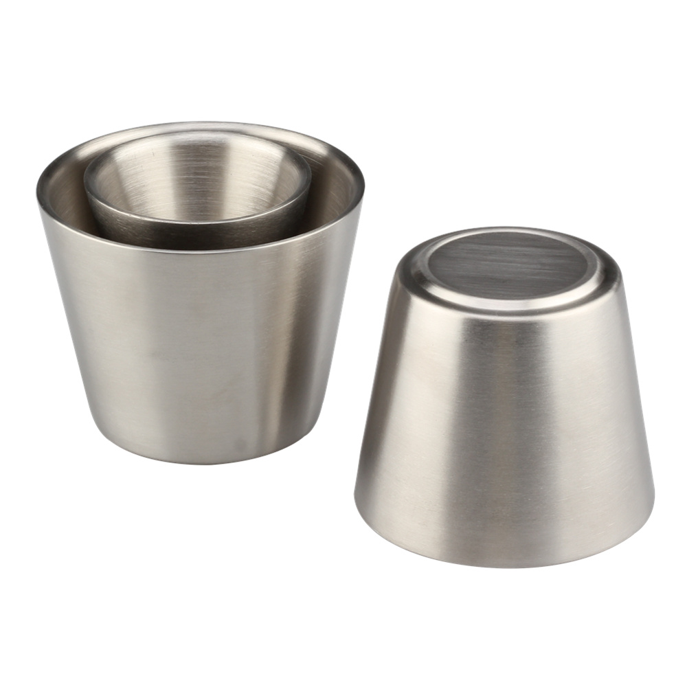 Stainless Steel Double Walled Insulated Cups(Set Of 3) — 5