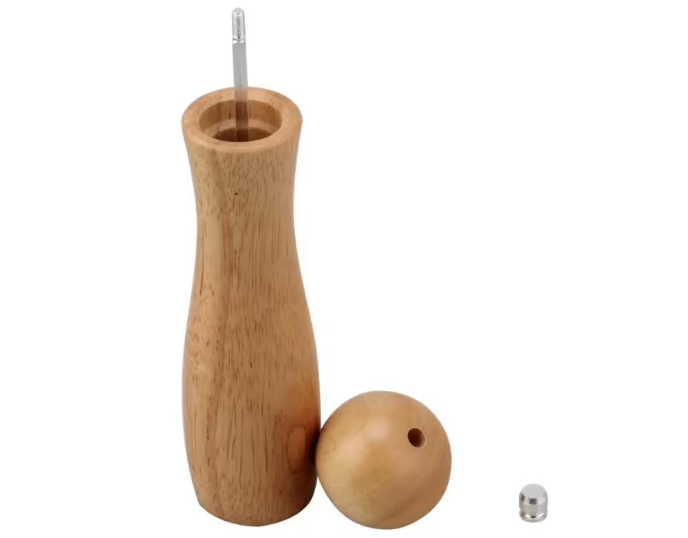 Manual Adjustable Coarse And Fine Salt And Pepper Mill, Wooden Salt And Pepper Grinder Set — 4