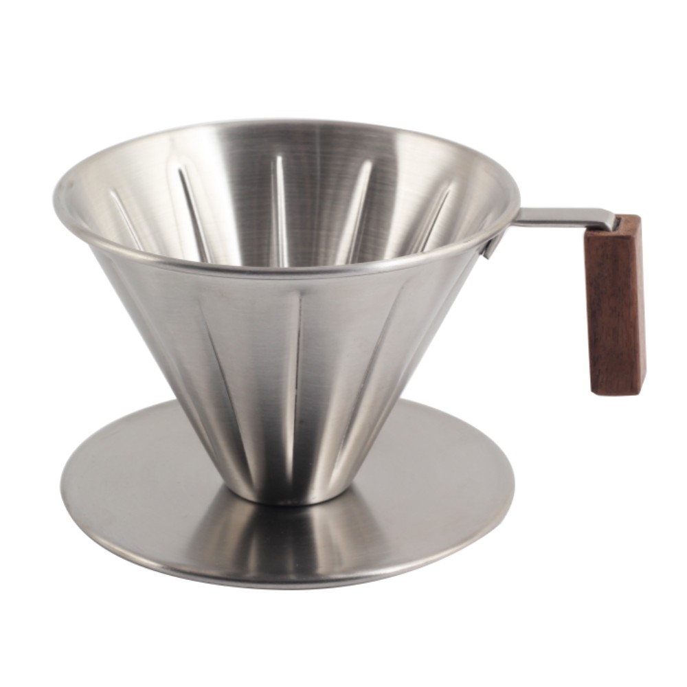 Stainless Steel Coffee Filter Cone Dripper Cup Set — 3