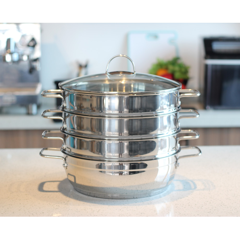 4 Tier Stainless Steel Steamer — 7