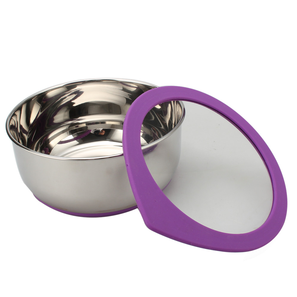 3 Pcs Stainless Steel Mixing Bowl With Nonslip Silicone — 5
