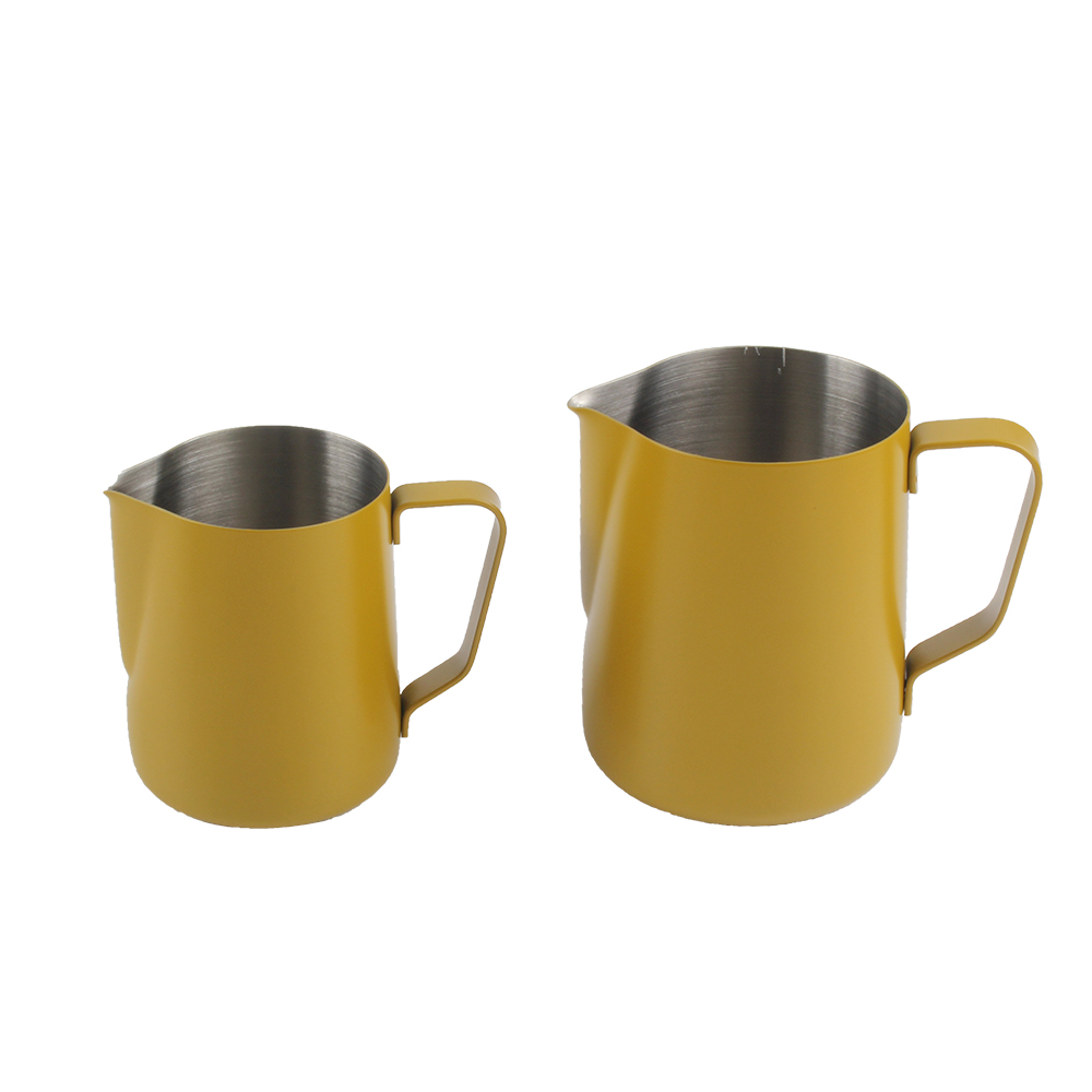 Milk Frother Pitcher Barista Tools, 350ml /12oz Stainless Steel Milk Cup — 2