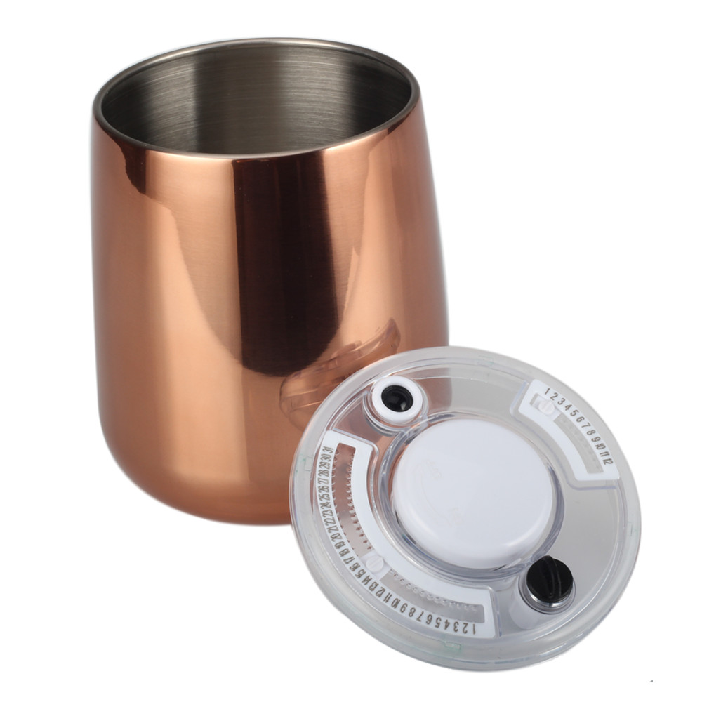 Stainless Steel Airtight Canister Food Storage Container, Kitchen Jar With Clear Lid — product information