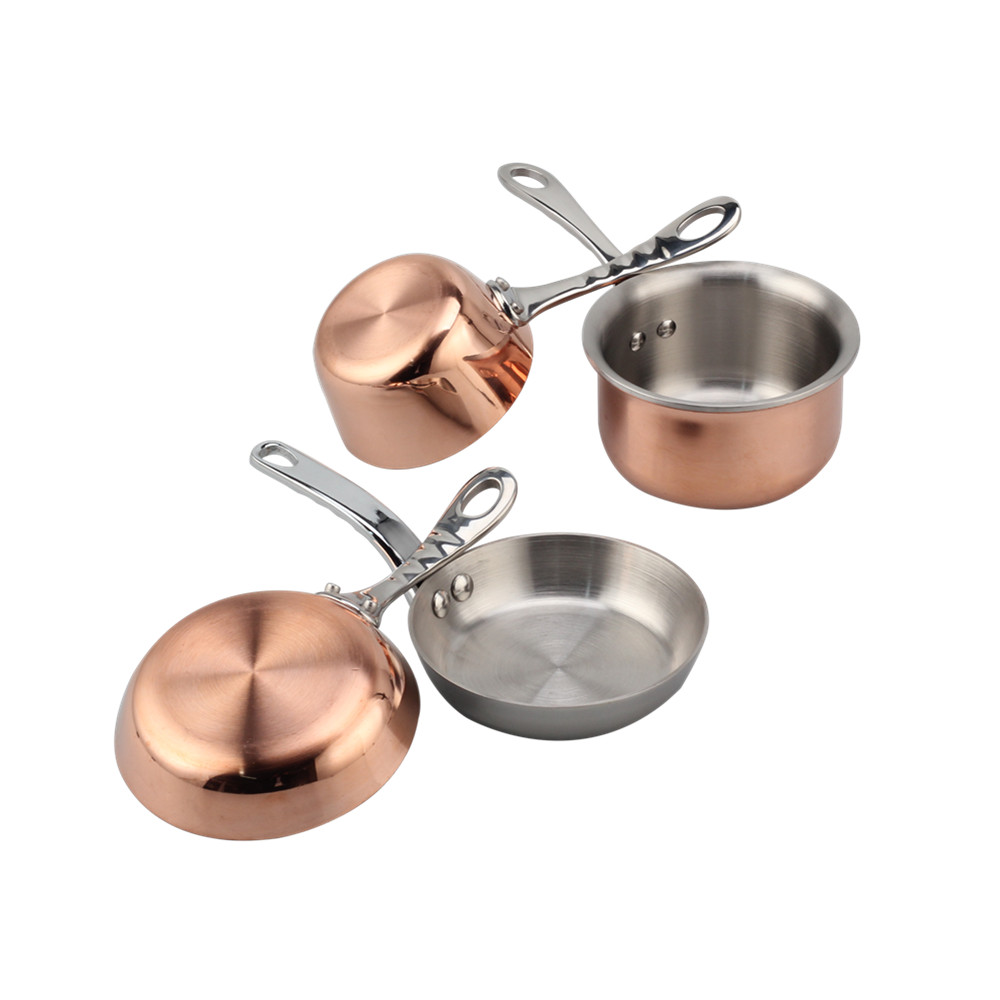 Tri-Ply Stainless Steel Mini Sauce Pan And Pot — product information