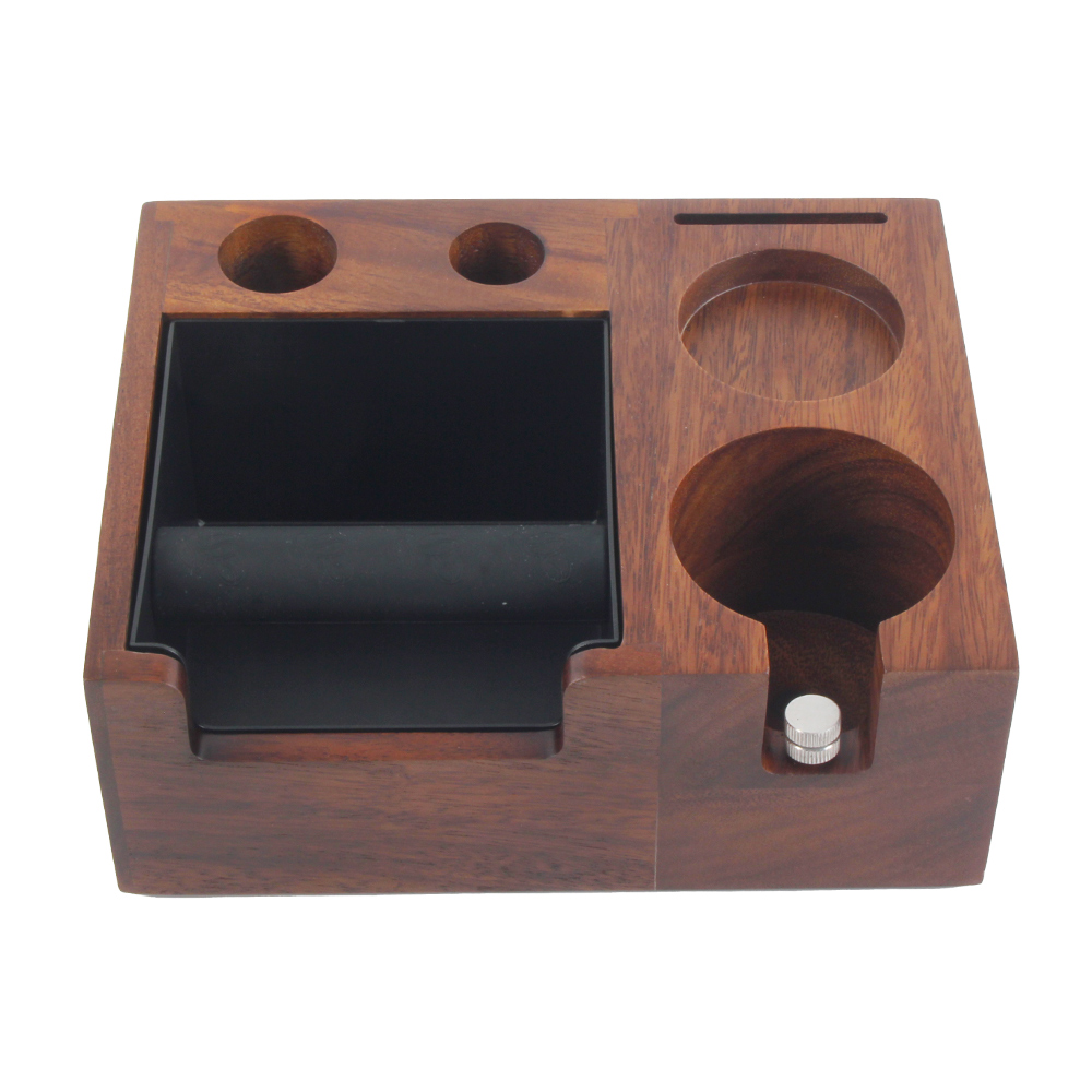 Espresso Tamping Station Knock Box, Espresso Accessories for Coffee Bar — 4