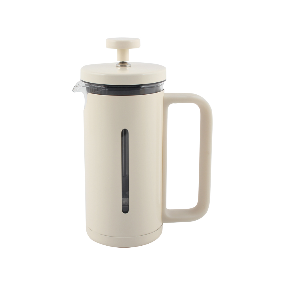 Borosilicate Glass Stainless Steel Brewer, Large Portable Cold Brew Cafetera Press — 3
