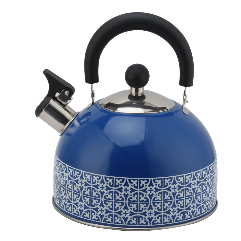 Patterned Stainless Steel Tea Kettle With Whistling Sound