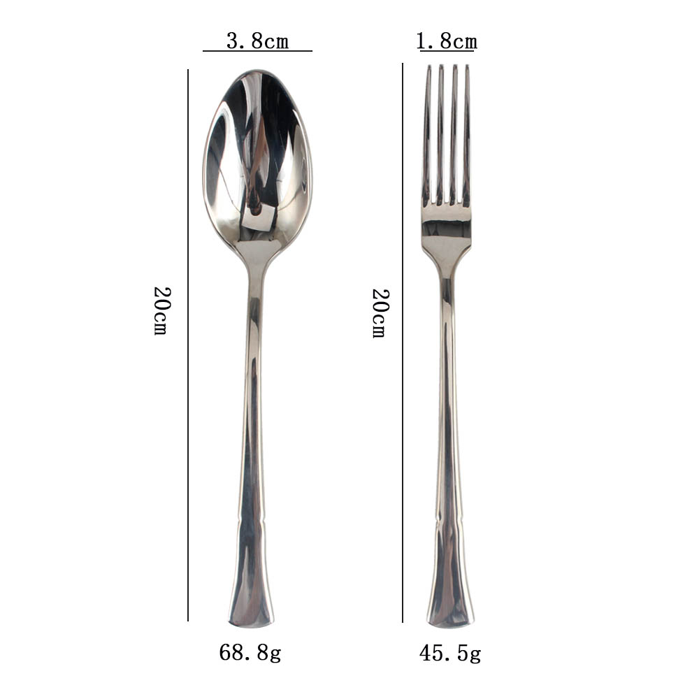 Stainless Steel Flatware Set, (65, Gold Accent) Dishwasher Safe, Mirror Polished 2pcs — product information