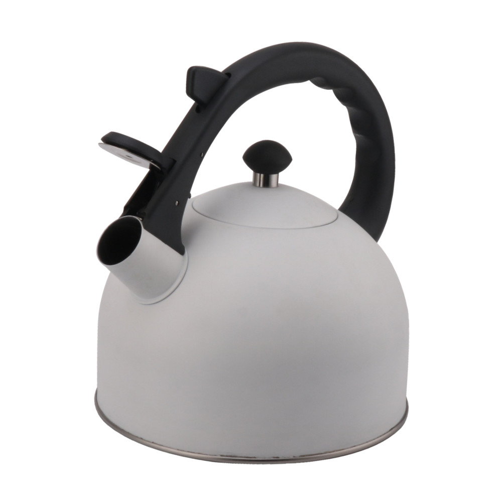 Stainless Steel Whistling Tea Kettle-White — 4
