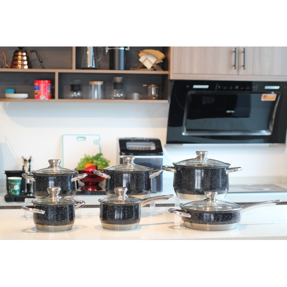 12-Piece Stainless Steel Pots And Pans Induction Cooker for Kitchen — 5