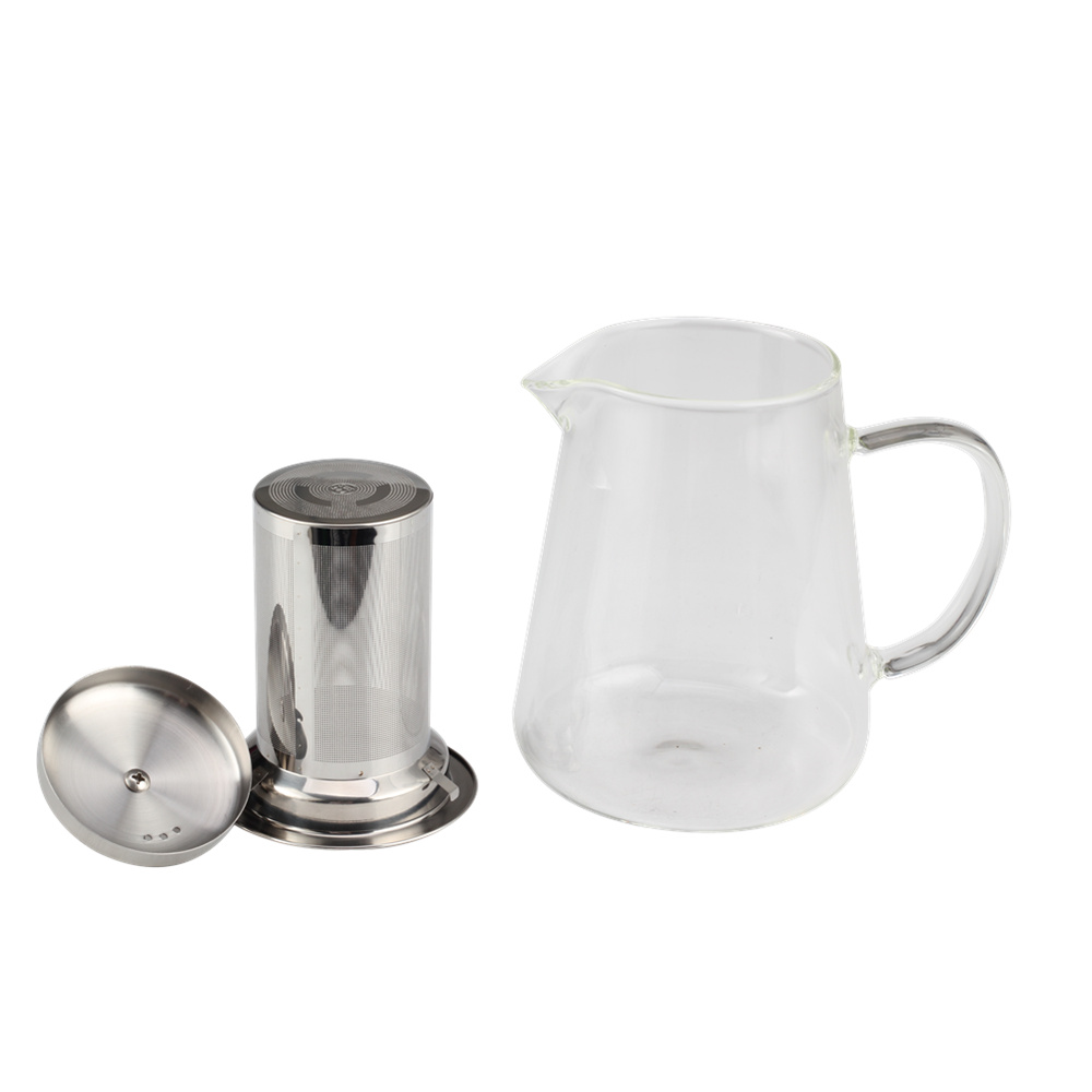 Borosilicate Tea Pot With Removable Stainless Steel Infuser — product information