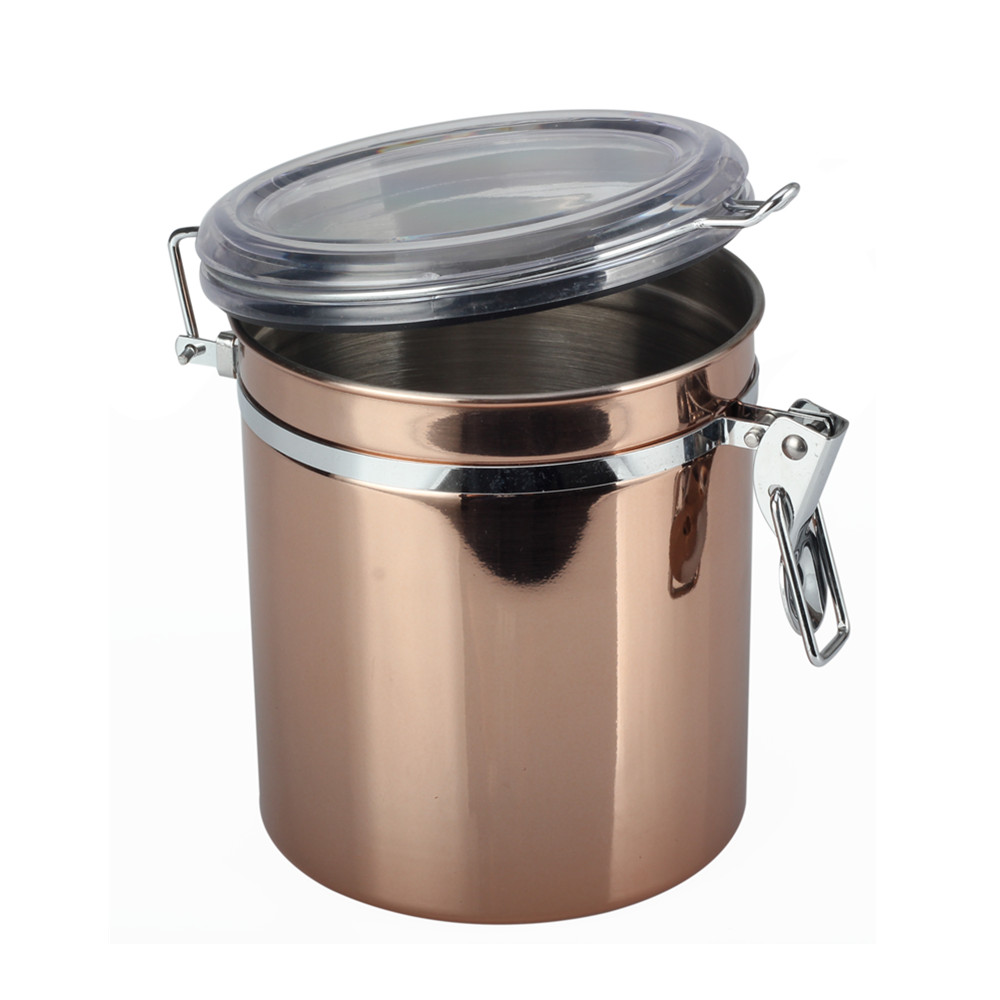 Airtight Food Storage Canister Set With Clear Lid Kitchen Containers Sets for Coffee Bean — product information