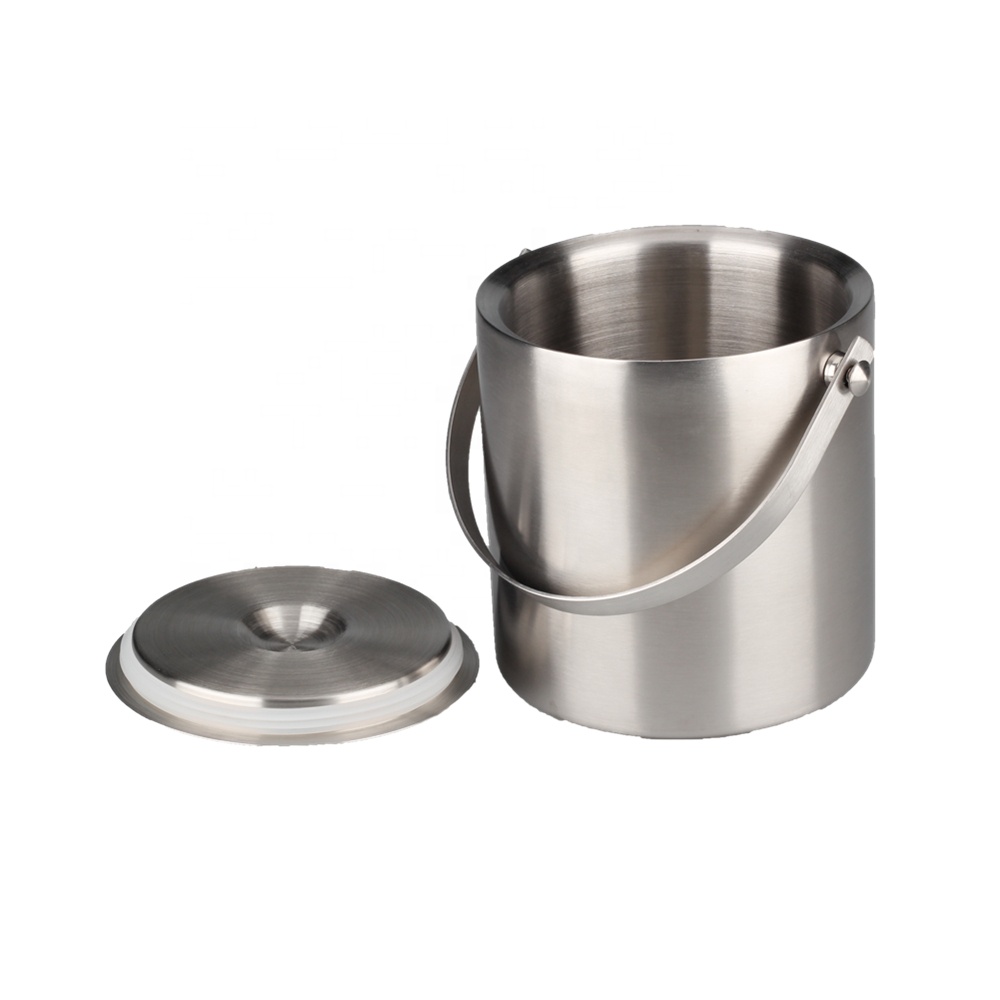Ice Bucket, Stainless Steel Ice Bucket, Double Walled — 2