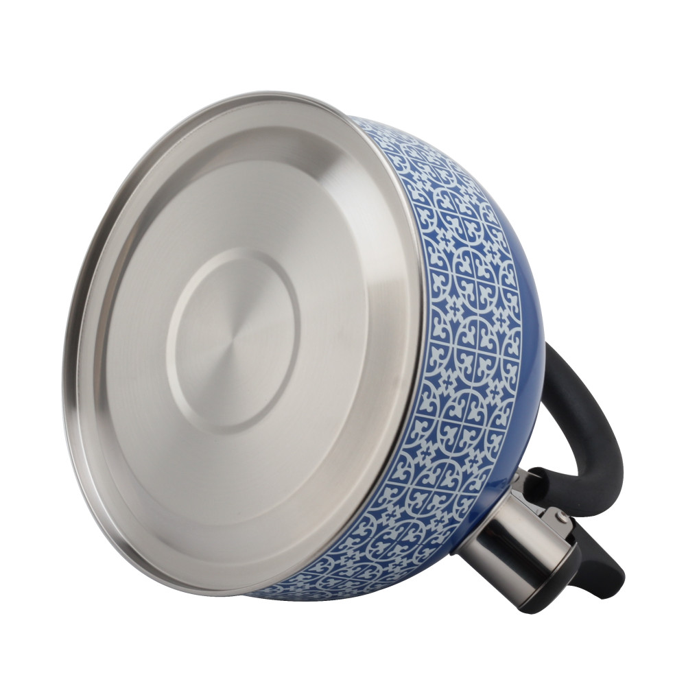 Patterned Stainless Steel Tea Kettle With Whistling Sound — 4