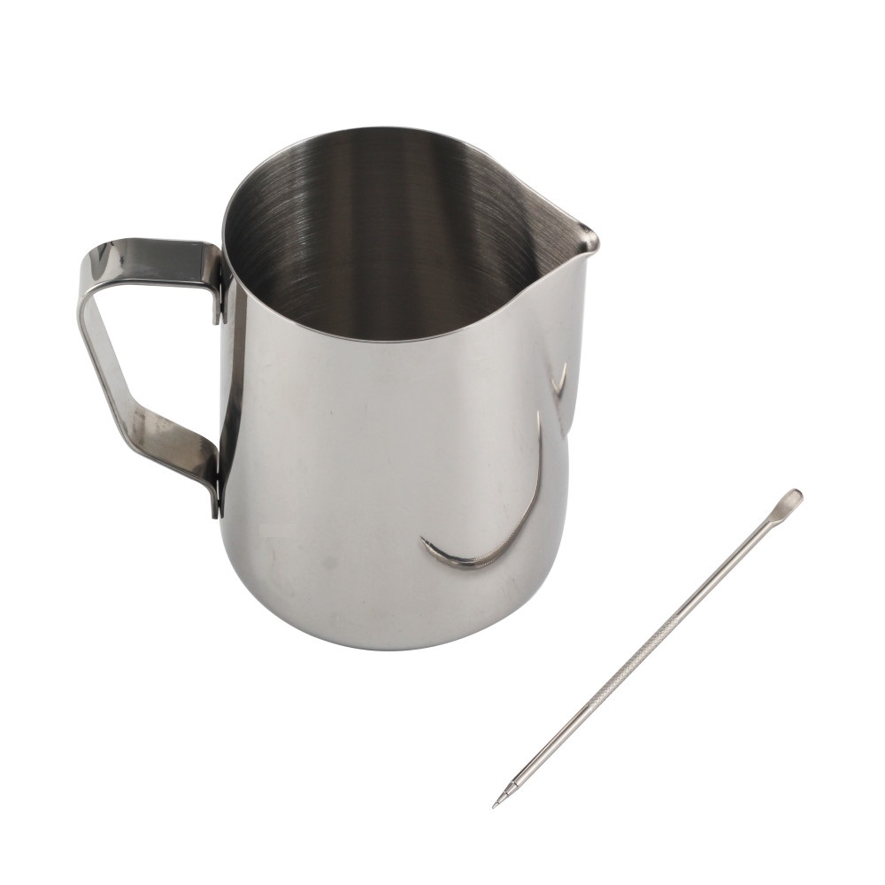 Espresso Steaming Pitcher Milk Frother Cup With Latte Art Pen — 5