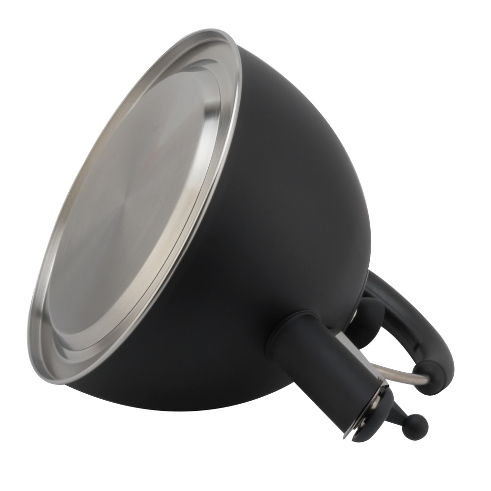 Modern S/S Whistling Kettle for Kitchen Black — 6