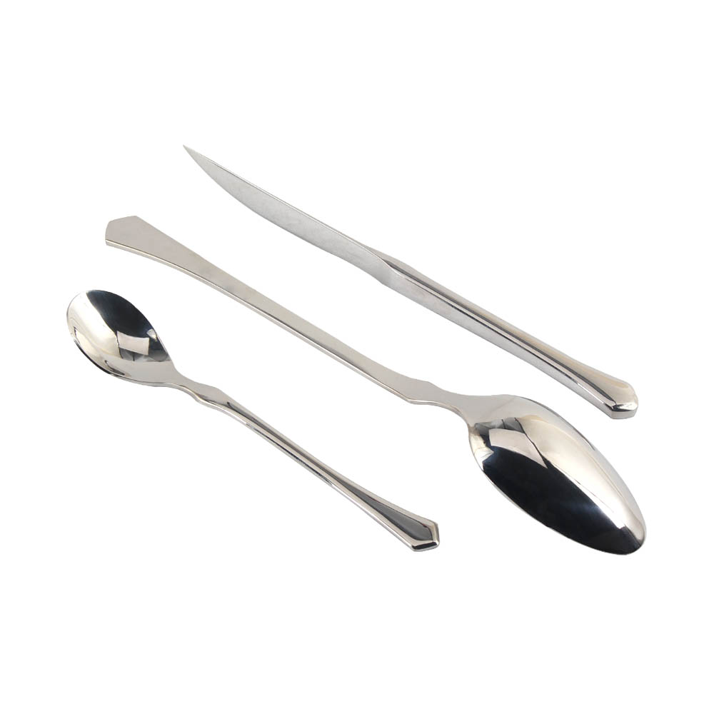 3pcs Metal Steel Flatware Sets — 9