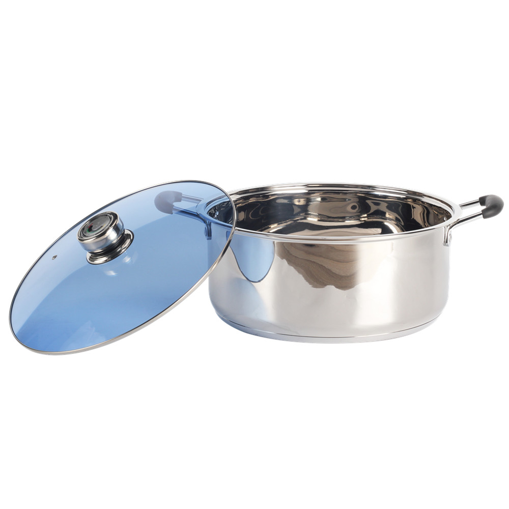 Stainless Steel Casserole Soup Pot — product information