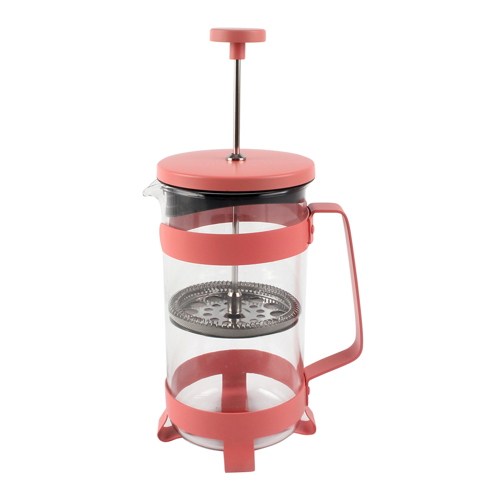 High-Heat Borosilicate Glass And Stainless Steel Filter Coffee Press, Large Capacity Coffee Maker — 2