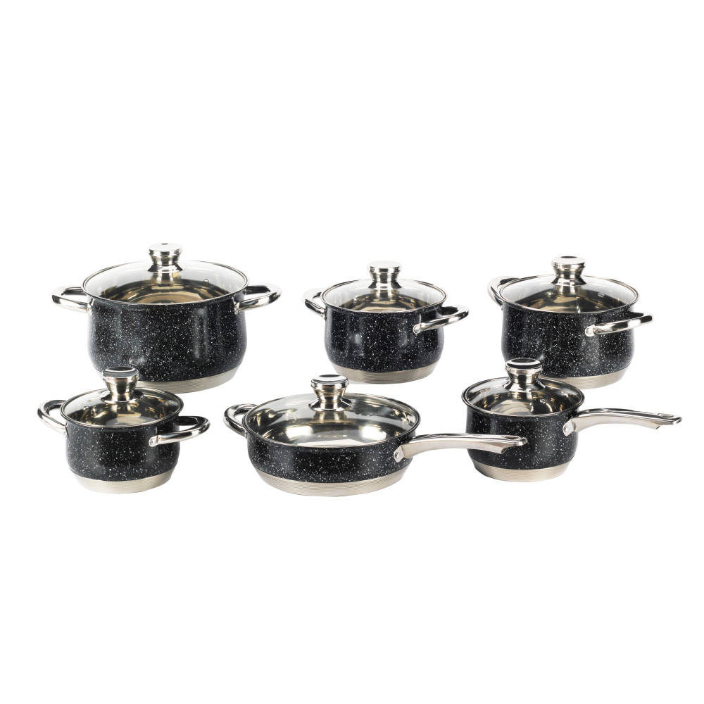 12-Piece Stainless Steel Pots And Pans Induction Cooker for Kitchen