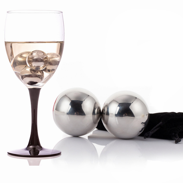 Ball Shape Whiskey Stone, Stainless Steel Ice Cubes With High Cooling — 4