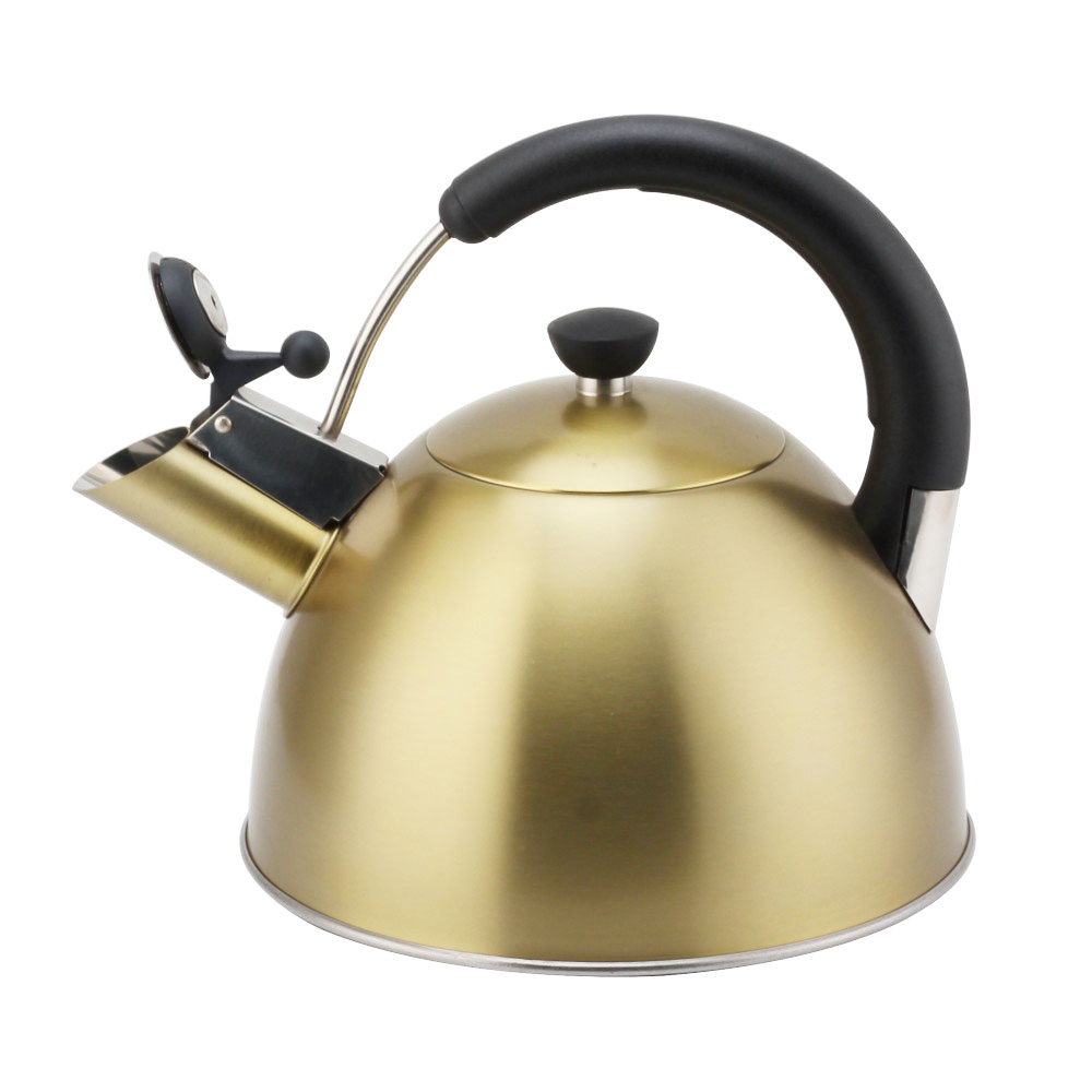 Modern S/S Whistling Kettle for Kitchen Golden — 2