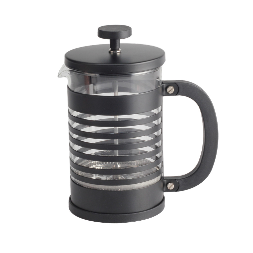 Stainless Steel Plunger System Heat Resistant Glass Coffee Press — product information