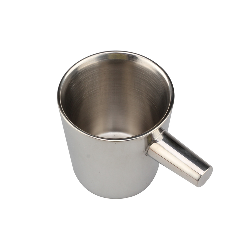 Stainless Steel Double Wall Coffee Mug With Saucer Cup — 4