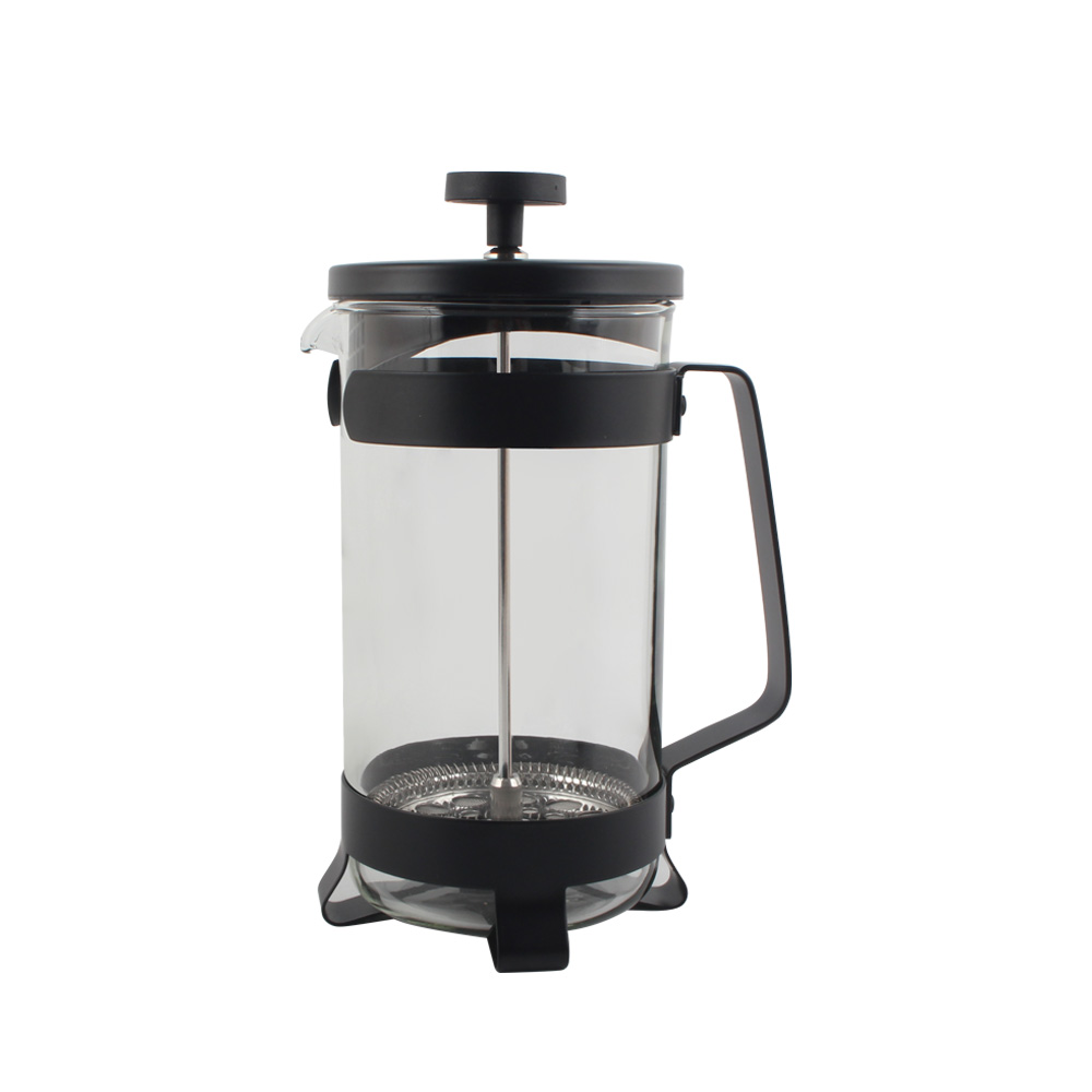 High-Heat Borosilicate Glass And Stainless Steel Filter Coffee Press — 6