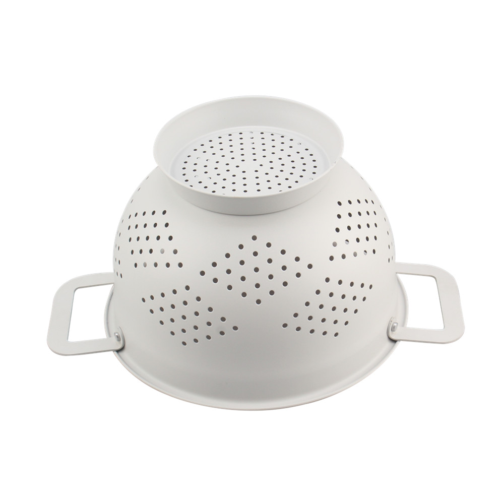 Morden Design White Stainless Steel Colander — product information