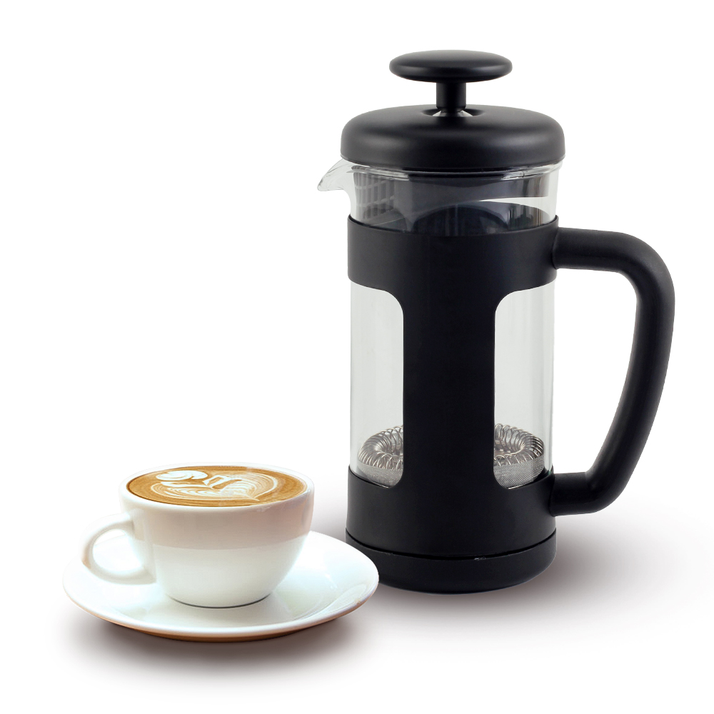 Heat Resistant Borosilicate Glass Stainless Steel Coffee Press