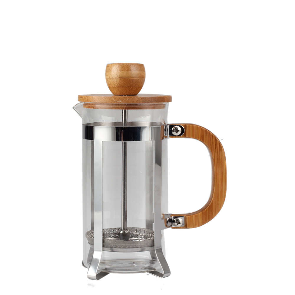 Single Cup French Press With Bamboo Lid