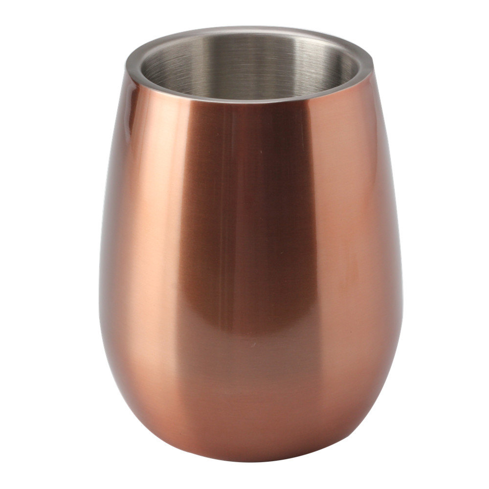 Stainless Steel Ice Bucket, Barware, for Wine, Bronze & Black Color — 3