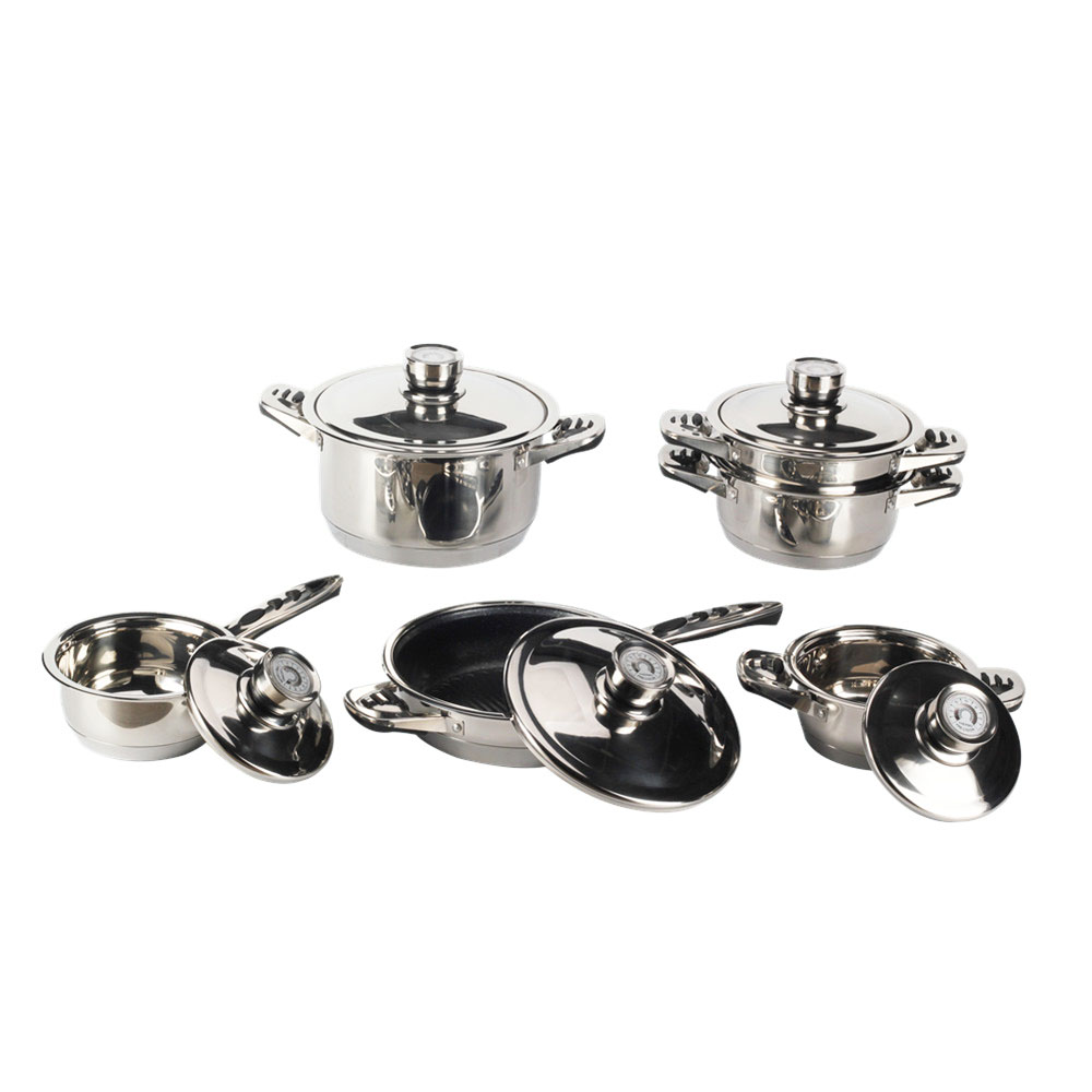 12-Piece Stainless Steel Pots And Pans — 6