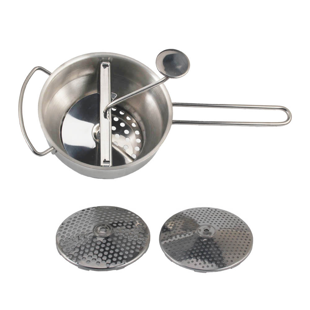 Stainless Steel Home Vegetable Mill Food Strainer With Different Slices — 4