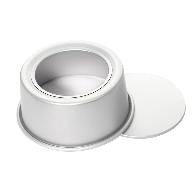 Round Cake Pan Set - 4\" 6\" 8\" Aluminium Cake Pans with Removable Base Round Cake Baking Pans for Wedding Birthday Party — product information