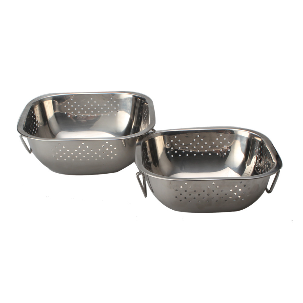 Square Colander, Food Storage Bowl Set — 6