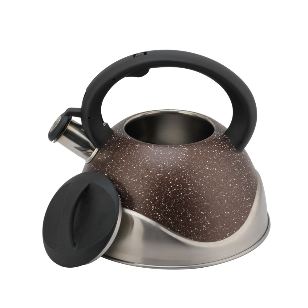 Stainless Steel Whistling Kettle, Ergonomic Handle — 5
