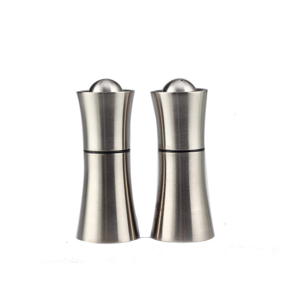 2 Pcs Stainless Steel Salt And Pepper Shaker Set for Home Kitchen Restaurant — 5