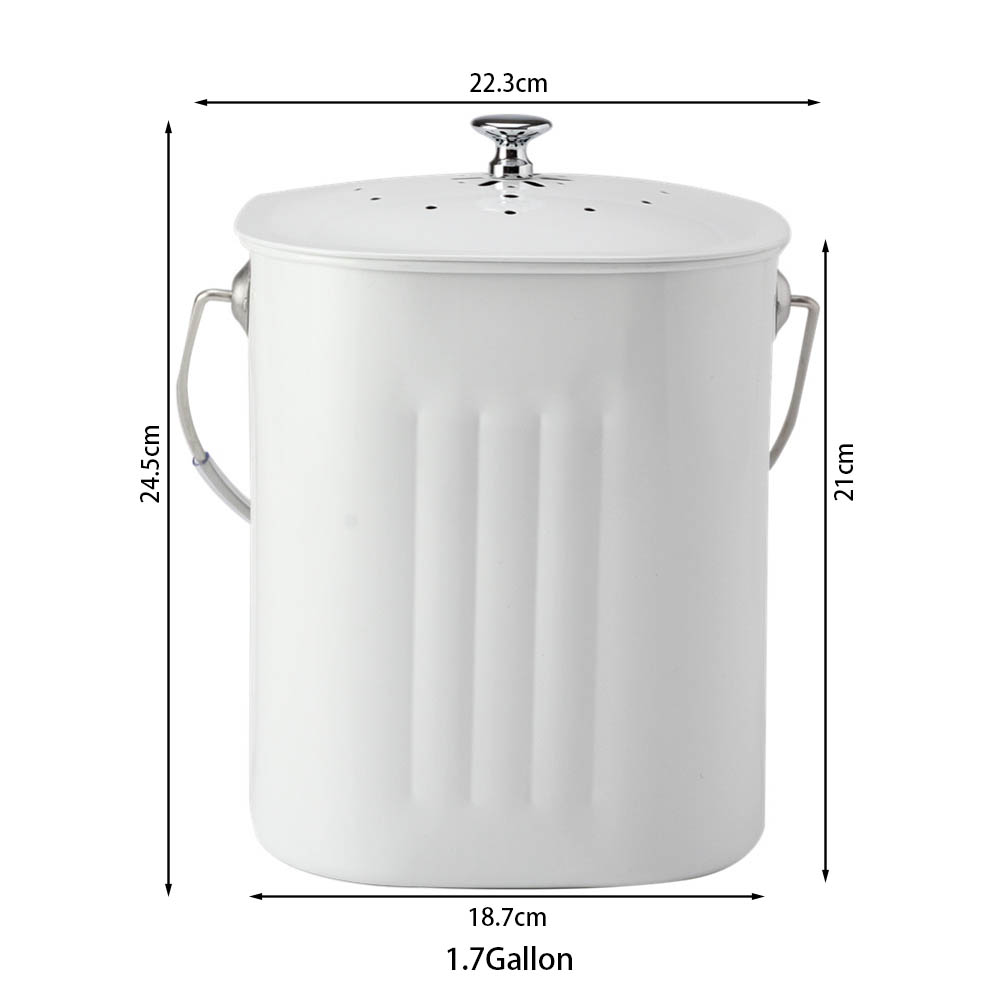 Compost Bin for Kitchen Countertop - 1.7 Gallon Compost Bucket for Kitchen With Lid — product information