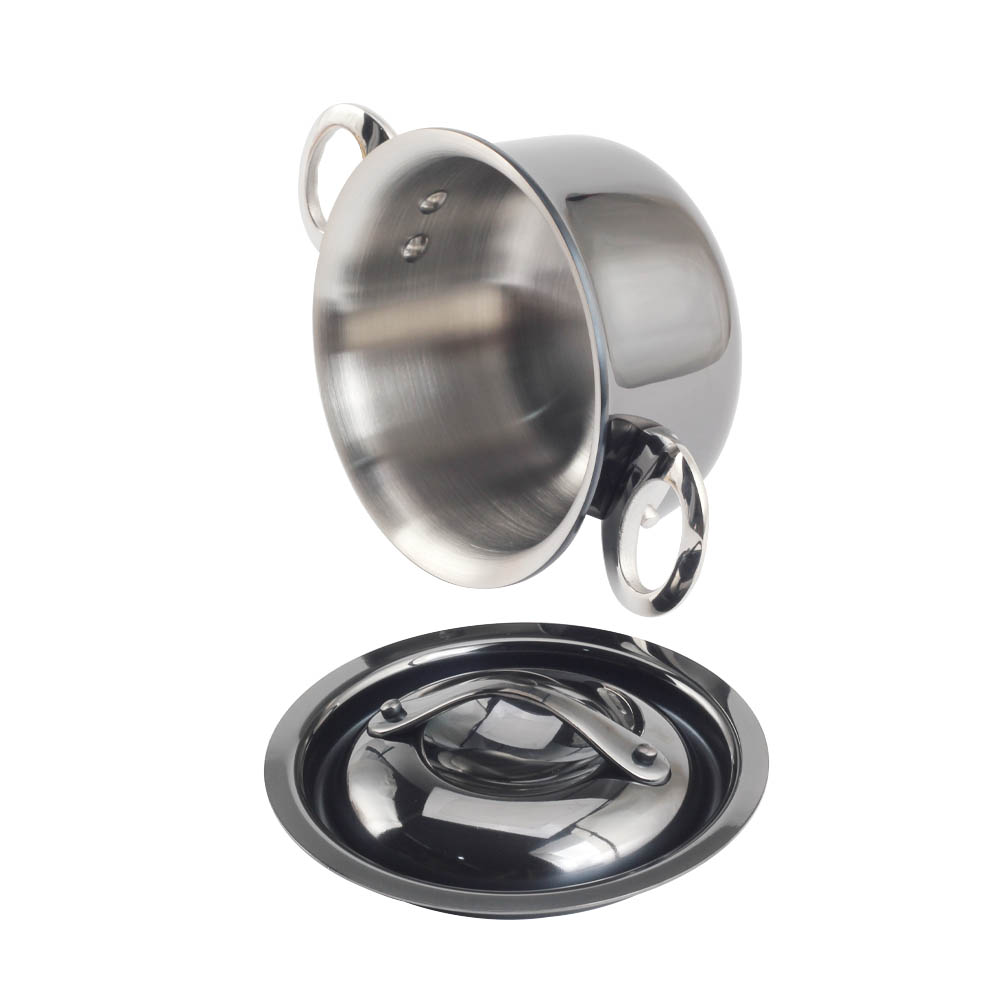 Gun Black Stainless Steel Tri-Ply Mini Sauce Pot — 5