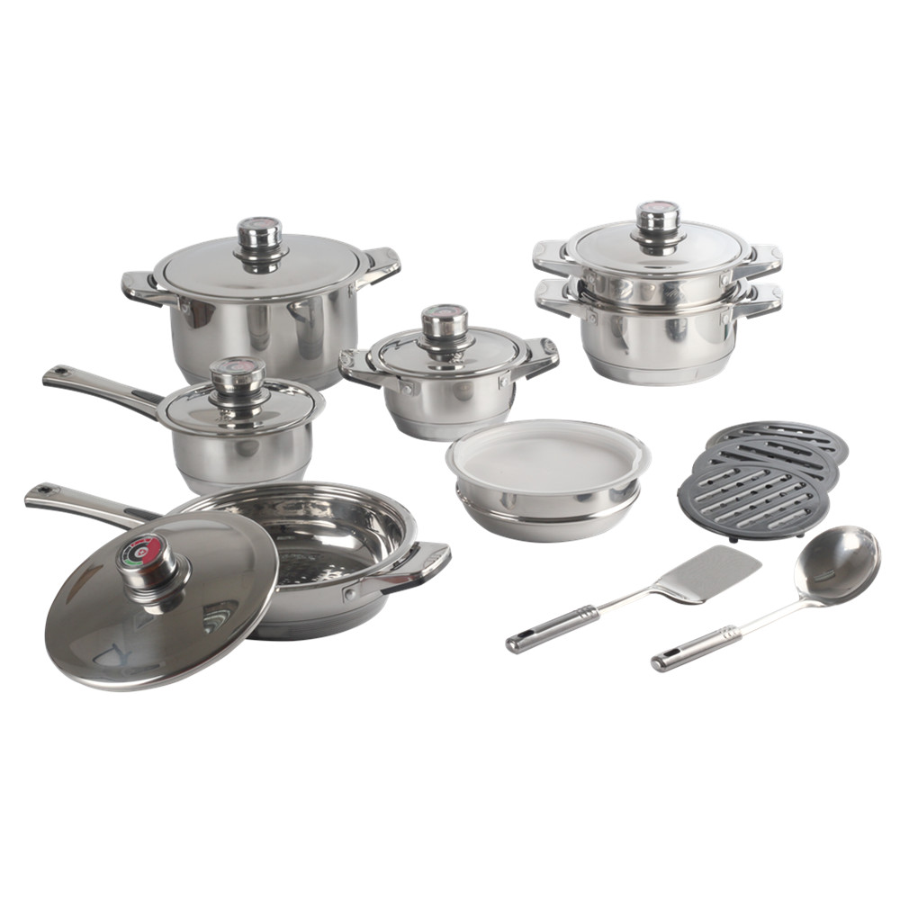 19pcs Stainless Steel Cookware Set — 5