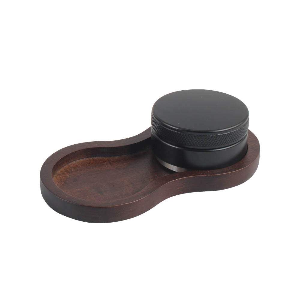 Walnut Coffee Tamper Holder, Coffee Portafilters Stand — product information