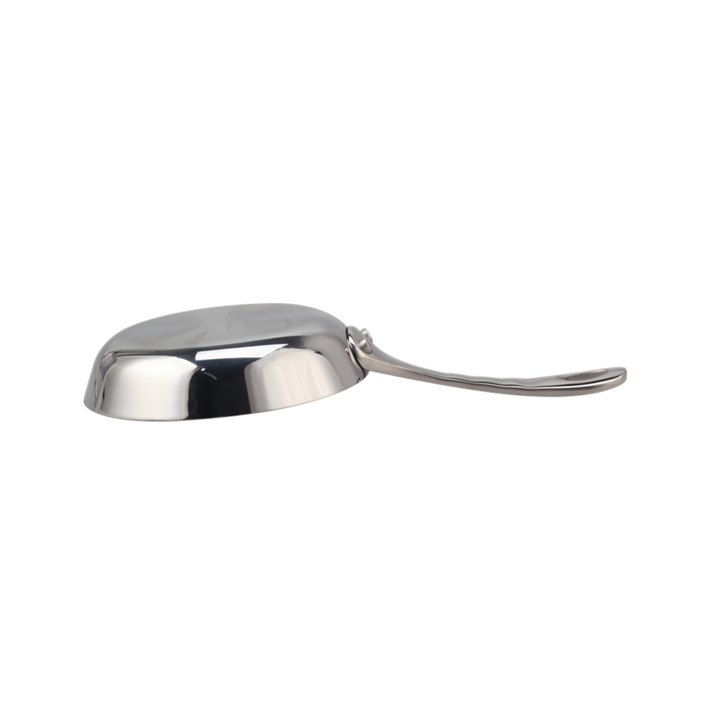 Silver Triply Mini Stainless Steel Frying Pan — product information