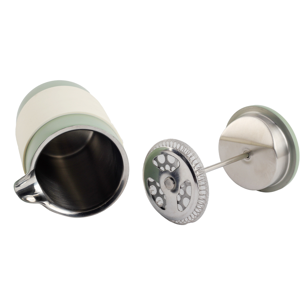 Portable Stainless Steel Coffee Press Green — 6