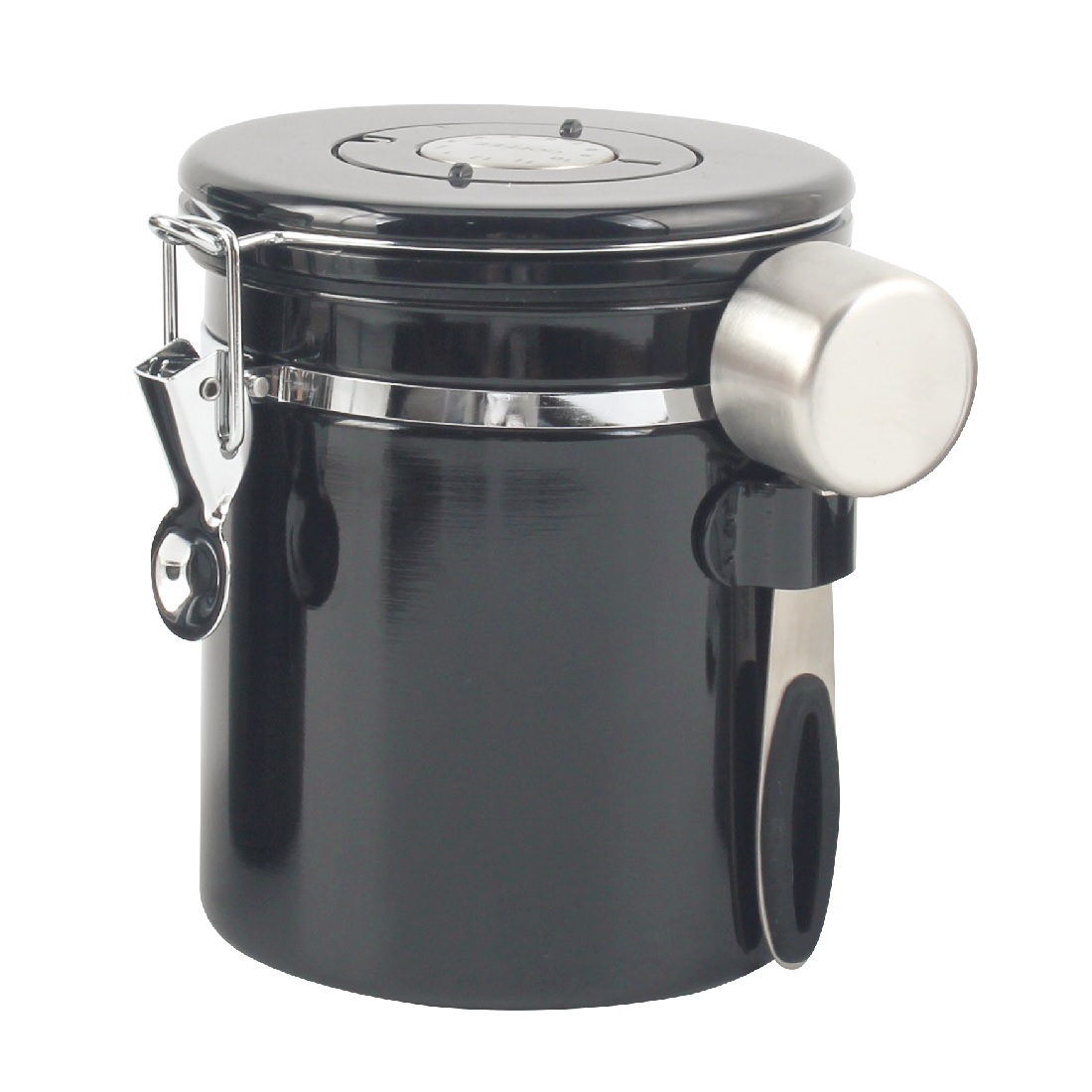 Coffee Canister With Window, Airtight Stainless Steel Kitchen Food Storage Container With Lids — 5
