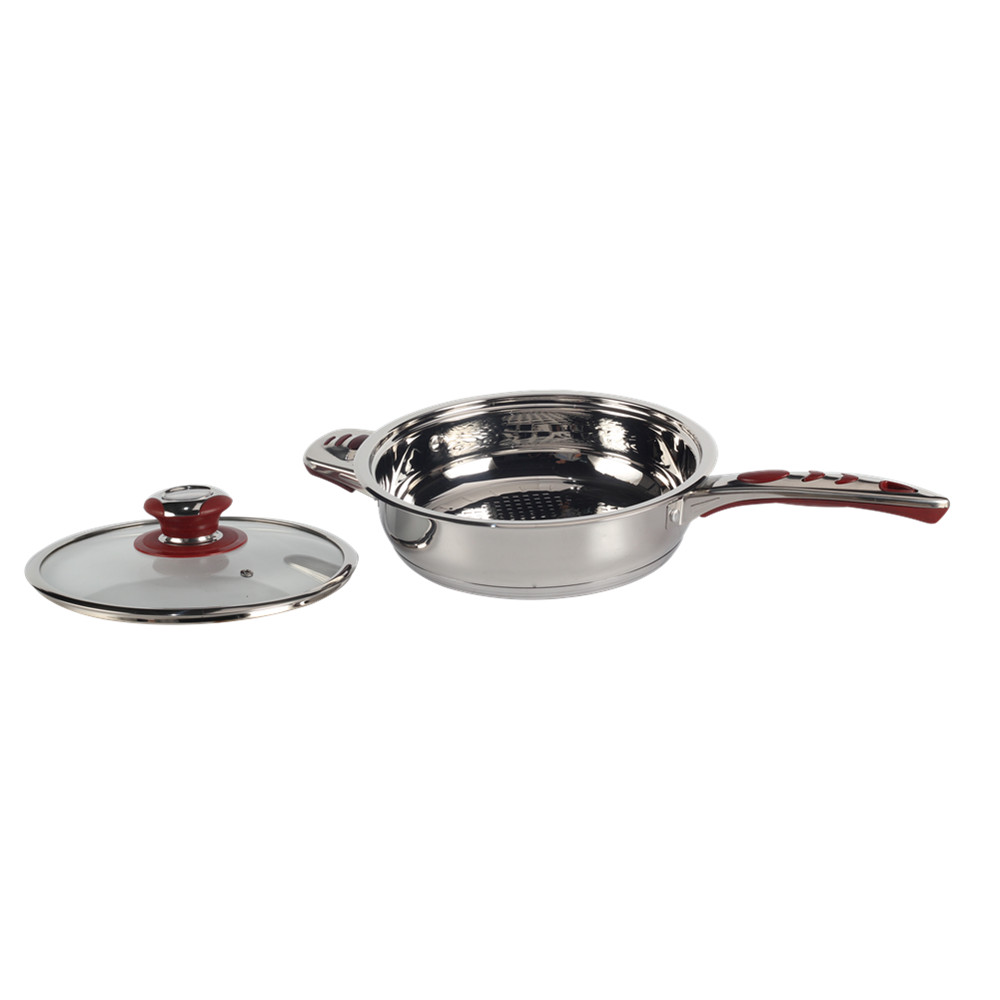 Stainless Steel Cookware Set With Heat Manage Thermometer Knob — 6