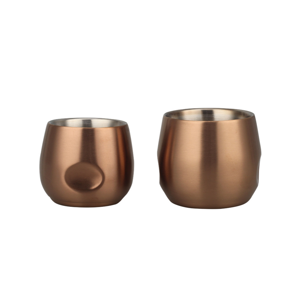 Double Wall Small Metal Insulated Drinking Cups for Home — 3