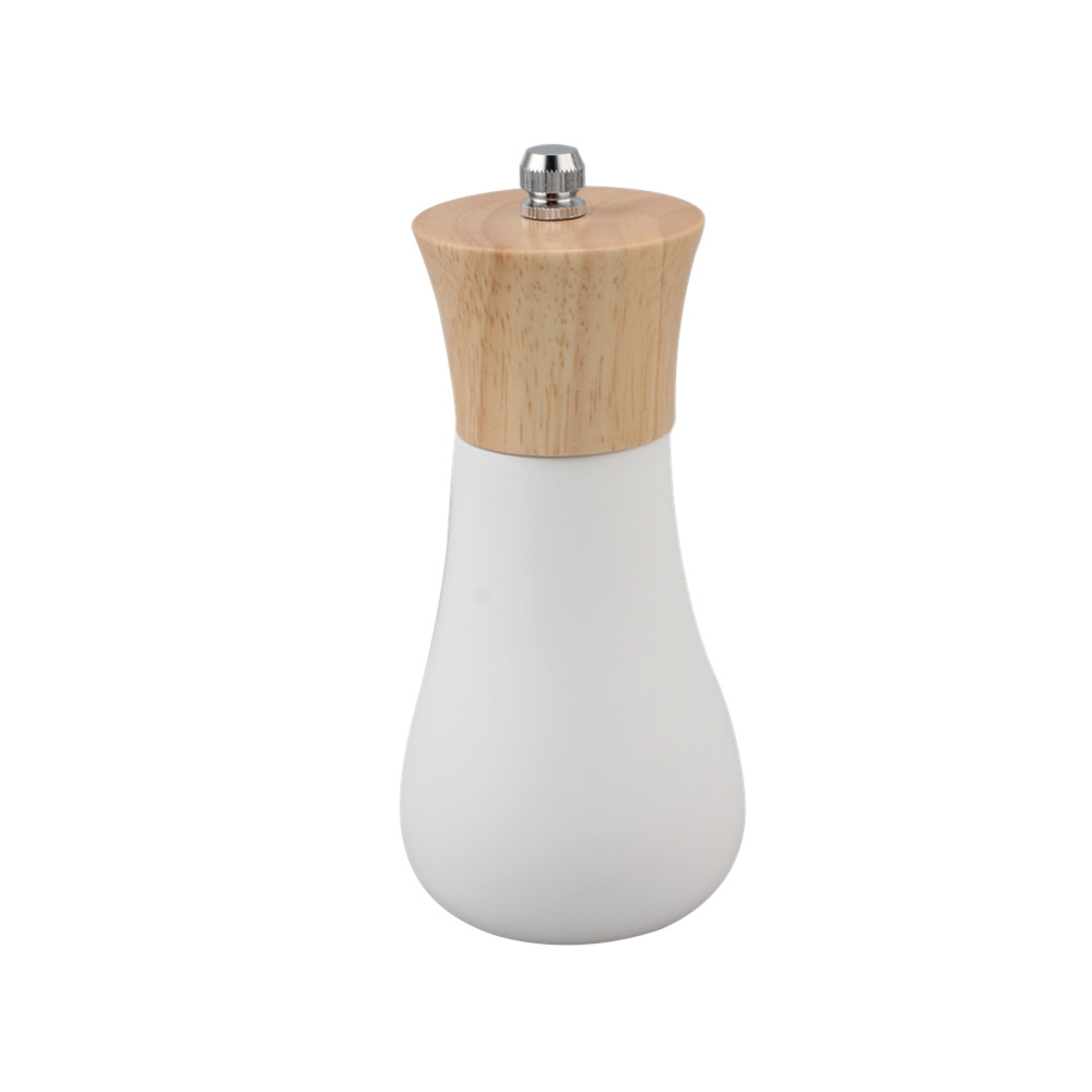 Wooden Salt And Pepper Grinder, Adjustable Coarseness With Ceramic Grinders