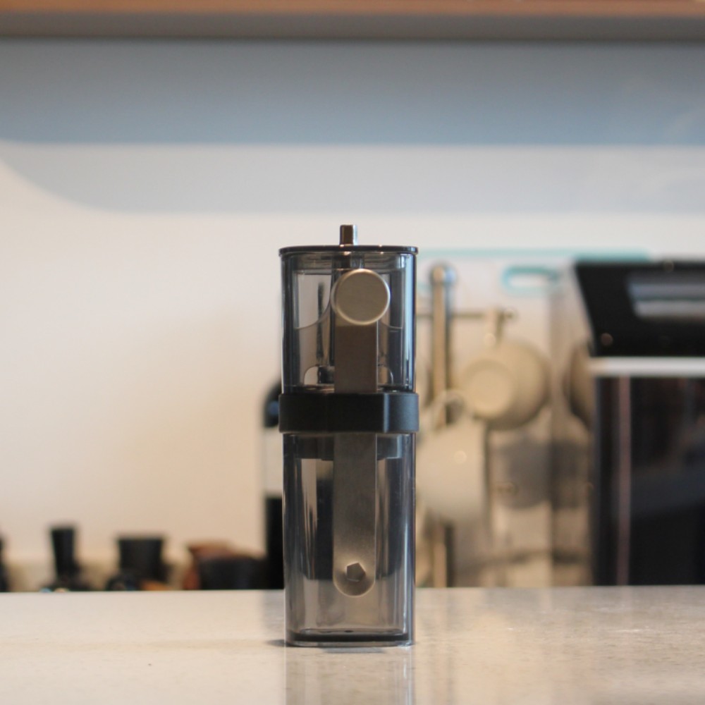 Plastic Clear Body Coffee Bean Grinder — 6